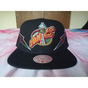 Seattle Supersonics Double Trouble Snapback Cap Hat Mitchell & Ness NBA Sonics